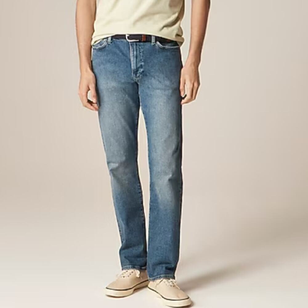 J.Crew 484 Slim-Fit Stretch Jeans Mens Sz 32x32 Blue Whitford Wash Straight Leg